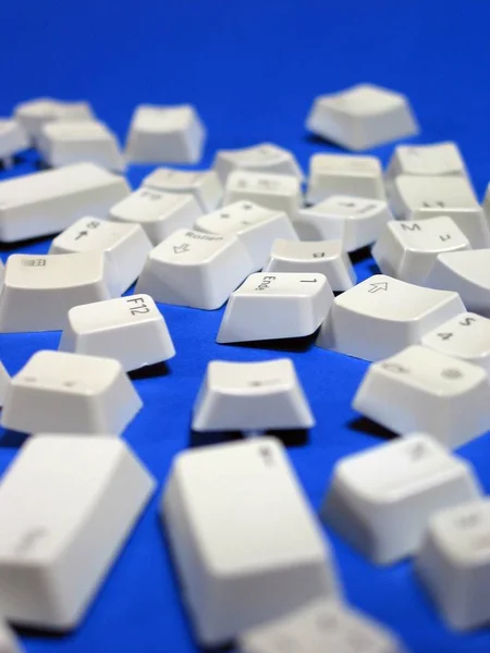 Nahaufnahme Von Tastaturtasten — Stockfoto