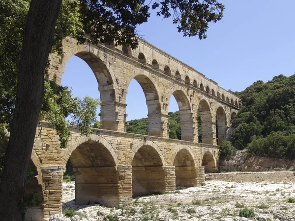 Grootste Bewaard Gebleven Aquaduct Oudheid Verklaard Door Unesco Werelderfgoed — Stockfoto