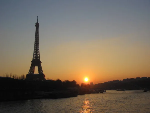 Parijs Hoofdstad Van Frankrijk Een Belangrijke Europese Stad Een Mondiaal — Stockfoto