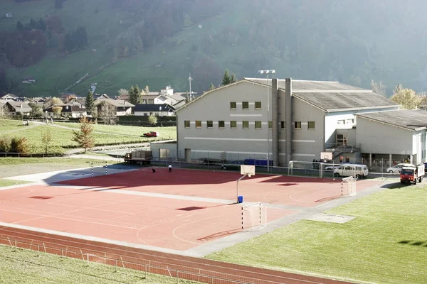 sports facilities of the muotathal school,canton schwyz,switzerland