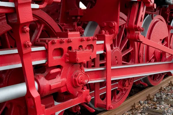 Steam Locomotive Outdoors Daytime — Stock Photo, Image