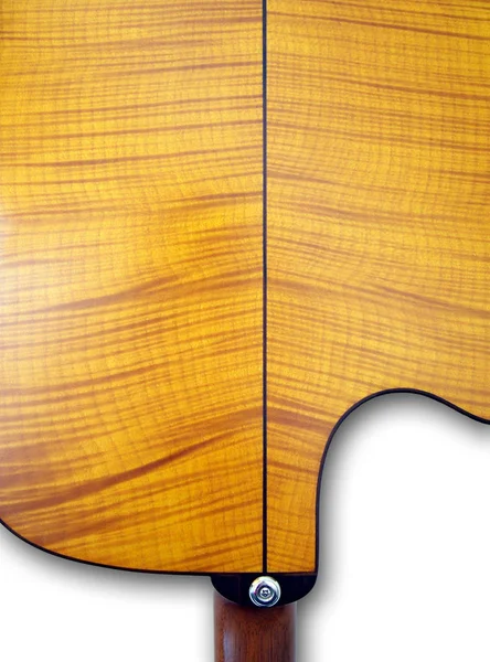 Popüler Bir Ses Tahtası Akustik Gitarın Bedeni Olarak Burada Riegelahorn — Stok fotoğraf