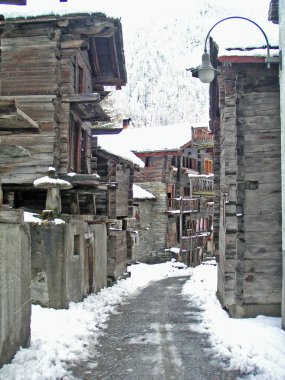 age village part of zermatt clipart