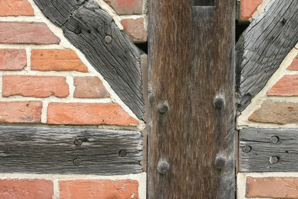 Detail Timbered Wall — Stock Photo, Image