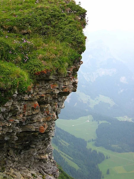 Vista Panoramica Maestosi Paesaggi Alpini — Foto Stock