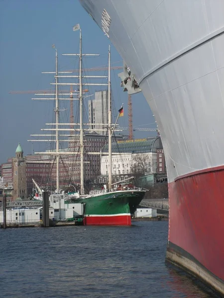 Rickmer Rickmers Hamburski Port — Zdjęcie stockowe