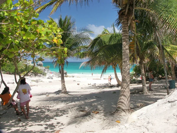 Vacker Lugn Strand Resebegrepp — Stockfoto