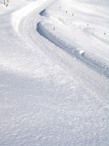 Neve Sulla Strada — Foto Stock