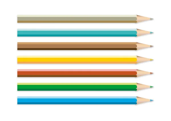 Színes Ceruzák Művészeti Kézműves Berendezések — Stock Fotó