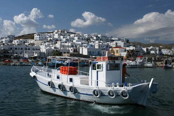 Taxi Boot Naoussa — Stockfoto