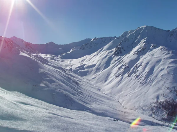 Vista Panoramica Bellissimo Paesaggio Alpino — Foto Stock