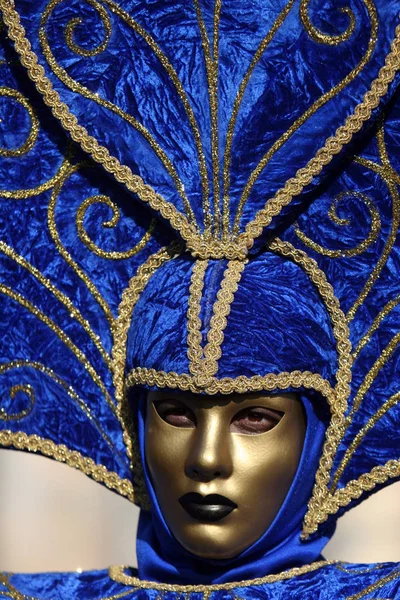 Mascarada Carnaval Veneza Trajes Face Máscara — Fotografia de Stock