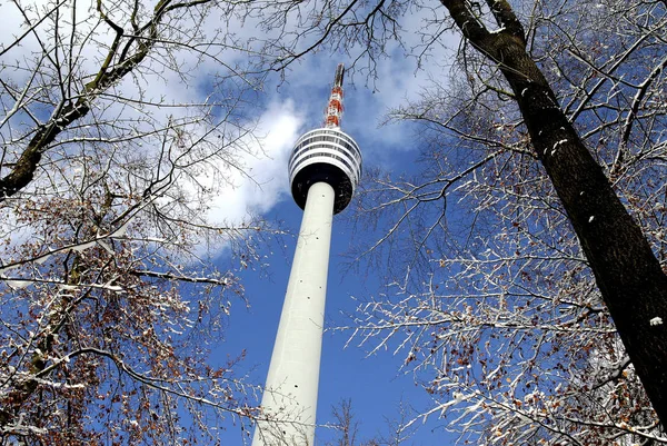 Fernsehturm Winter — Stockfoto