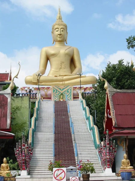 Goldener Buddha Auf Koh Samui Thailand — Stockfoto