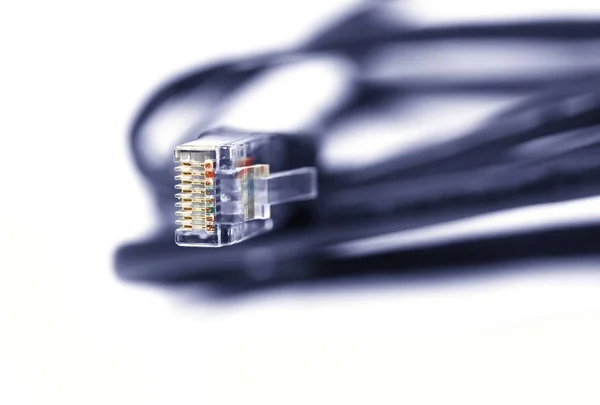 Netzwerkkabel Elektrischer Anschluss — Stockfoto