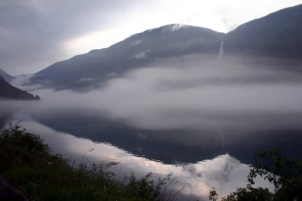 Norwegen Glanzfjord — Stockfoto