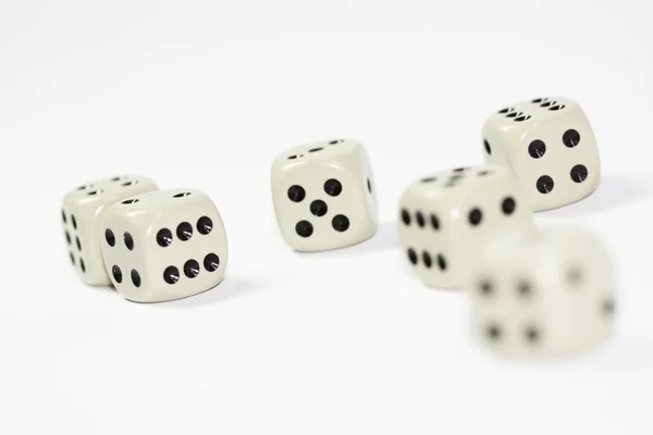 Τυχερά Παιχνίδια Κύβος Ζάρια Παιχνίδι Της Τύχης — Φωτογραφία Αρχείου