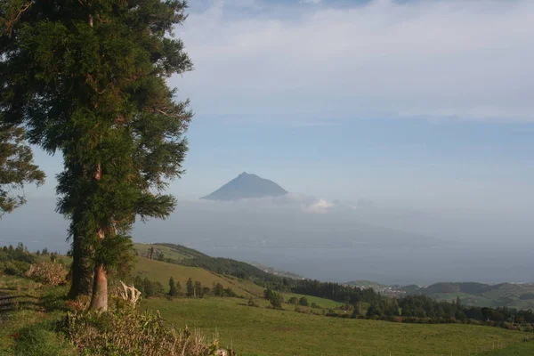 Pico Montaña Más Alta Portugal Con 2351 Isla Homónimo Azores — Foto de Stock