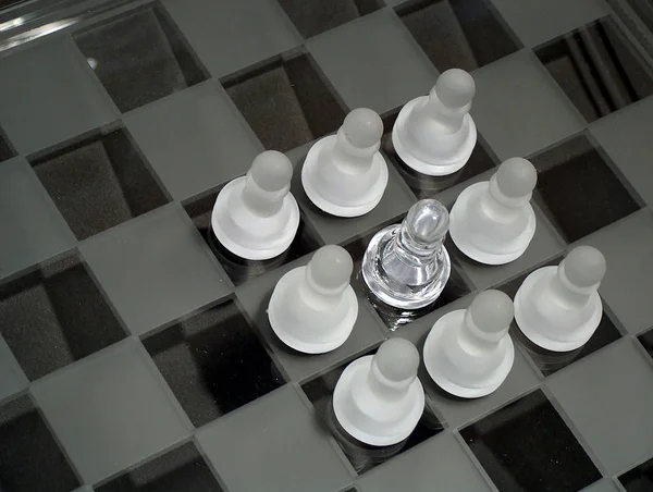 Γυάλινο Σκάκι Κύκλος Bauer — Φωτογραφία Αρχείου