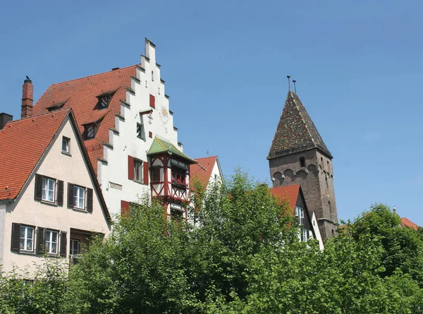 Naar Slagerstoren Historische Visserswijk Ulm — Stockfoto