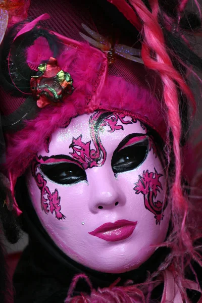 Μεταμφίεση Καρναβάλι Στη Βενετία Κοστούμια Διαφήμιση Μάσκα Προσώπου — Φωτογραφία Αρχείου
