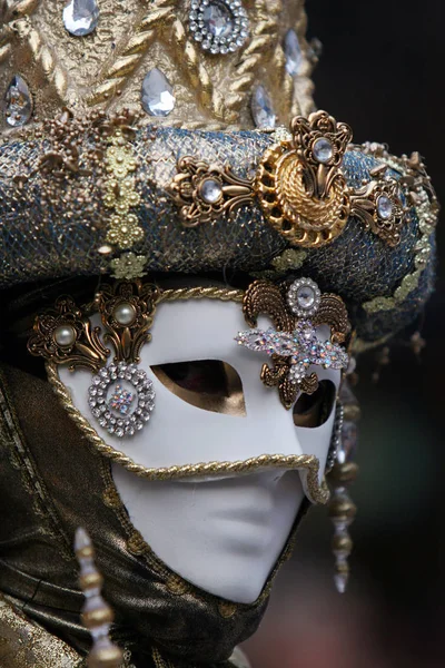 Mascarade Carnaval Venise Costumes Masque Facial — Photo