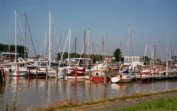 Meereslandschaft Yachthafen Von Meer — Stockfoto