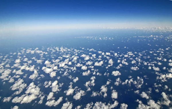 Blick Auf Wolken Über Land — Stockfoto