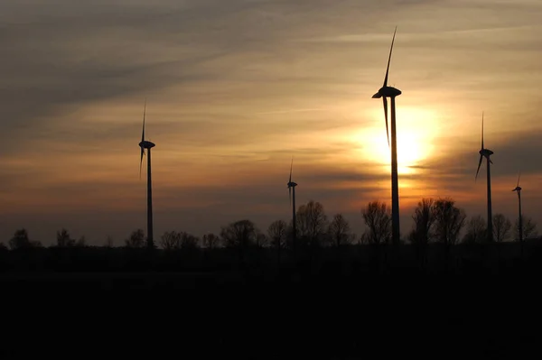 Větrná Turbína Větrná Elektrárna — Stock fotografie