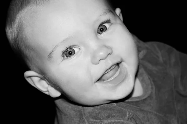 Closeup Portrait Cute Baby — Stock Photo, Image