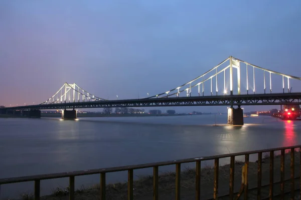 Der Rhein Ist Einer Der Wichtigsten Europäischen Flüsse Der Der — Stockfoto