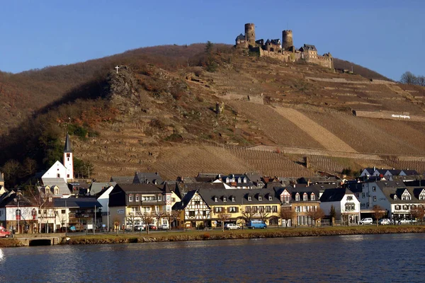 Moselle Rzeka Przepływająca Przez Francję Luksemburg Niemcy — Zdjęcie stockowe