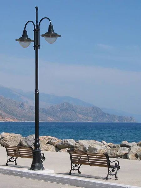 Hermoso Lugar Descanso Paleochora Creta — Foto de Stock
