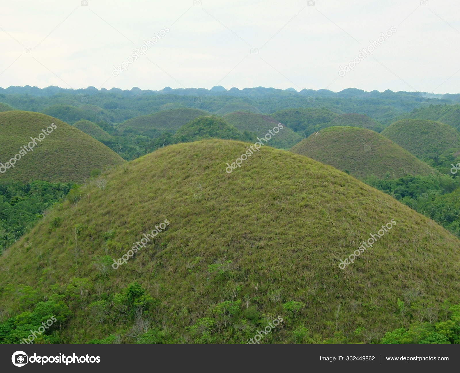 Çikolata Tepeleri Filipinler Aynı Şekildeki 1268 Tepedir Ortalama Metre