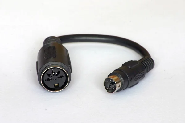 Schwarzweißes Elektronisches Gerät Für Die Audioverbindung — Stockfoto