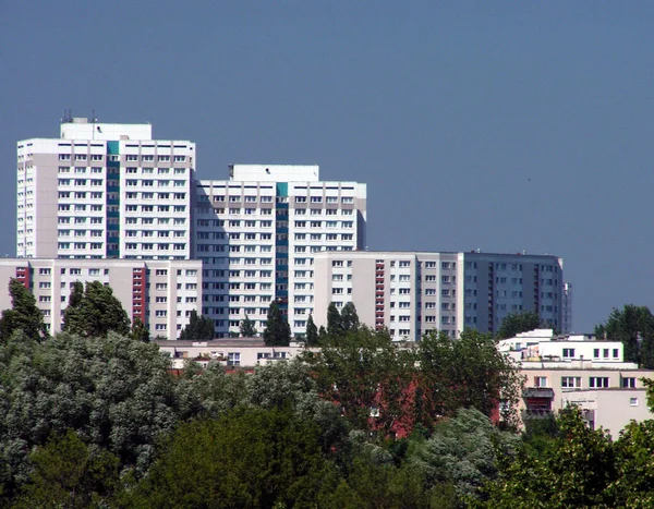 Vista Panorámica Majestuosa Ciudad Urbana — Foto de Stock
