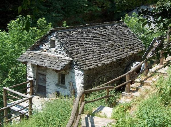 Antiguo Molino Corippo Switzerland — Foto de Stock