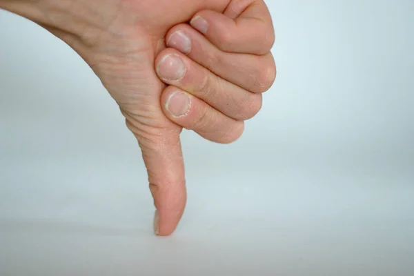 Closeup Hand Sign Gesture — Stock Photo, Image