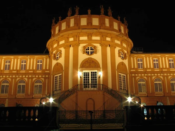 Wiesbaden Şatosu Biebrich Seyahat Mimarlık Konsepti — Stok fotoğraf