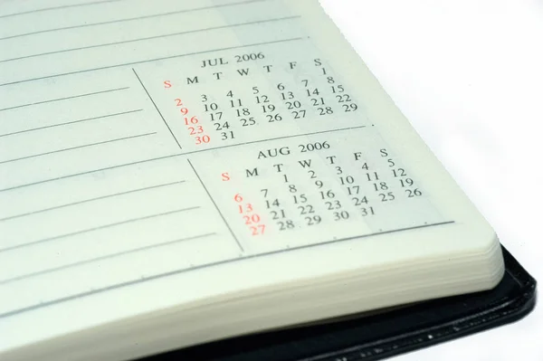Calendário Para Ano Data — Fotografia de Stock
