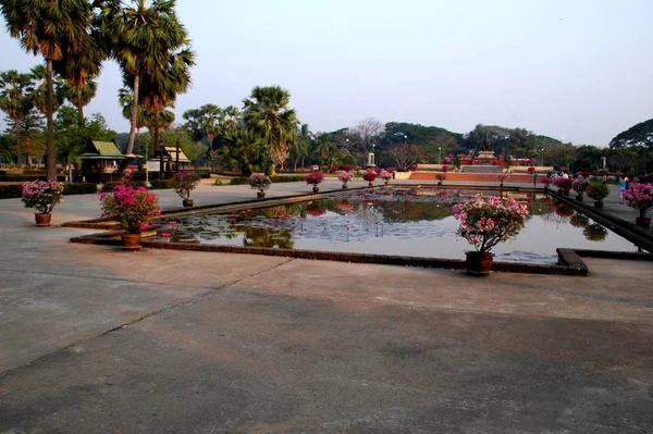 Romantyczny Park Suriothai Tajlandii — Zdjęcie stockowe
