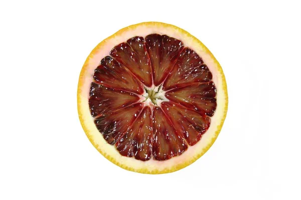 Fruta Fresca Naranja Madura Jugosa Con Mitad Limón — Foto de Stock
