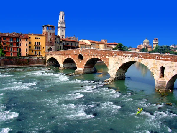 Uitzicht Adige Bij Verona — Stockfoto