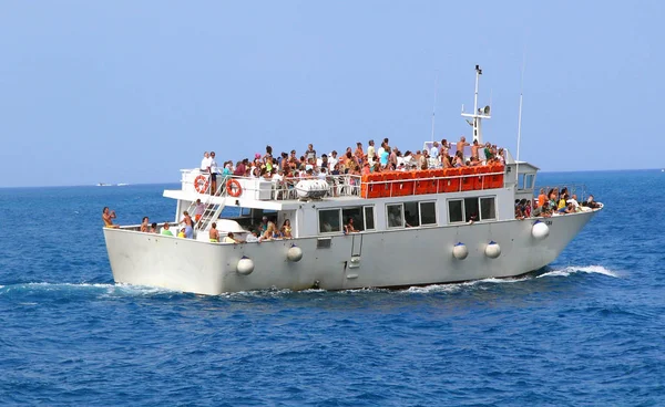 Scenic Uitzicht Zeilboot Details — Stockfoto