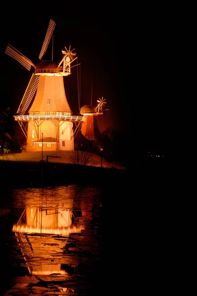 Molinos Gemelos Greetsiel Alemania —  Fotos de Stock