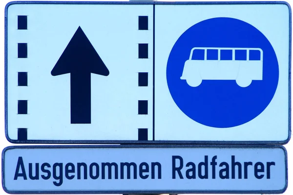 Verkehrszeichen Verkehrszeichen Zeichen Symbol — Stockfoto