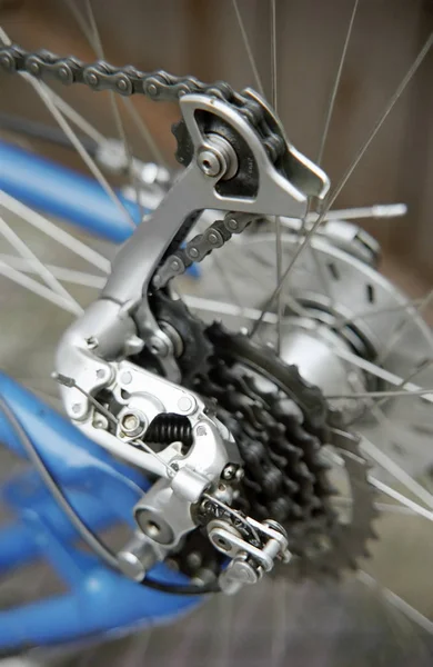 Detalhe Uma Roda Bicicleta — Fotografia de Stock