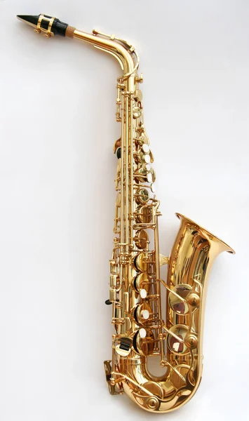 Saxophone Isolated White Background — Stock Photo, Image