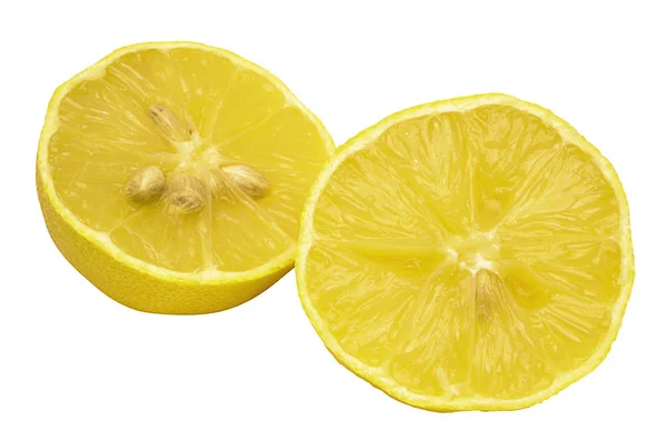 Citronhalvor Med Klippbana — Stockfoto