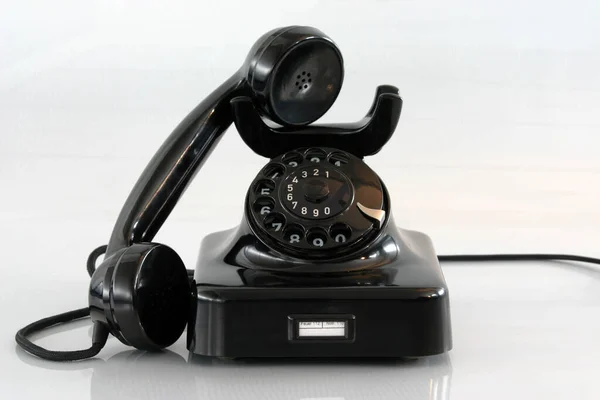 Old Telephone White Background — Stock Photo, Image